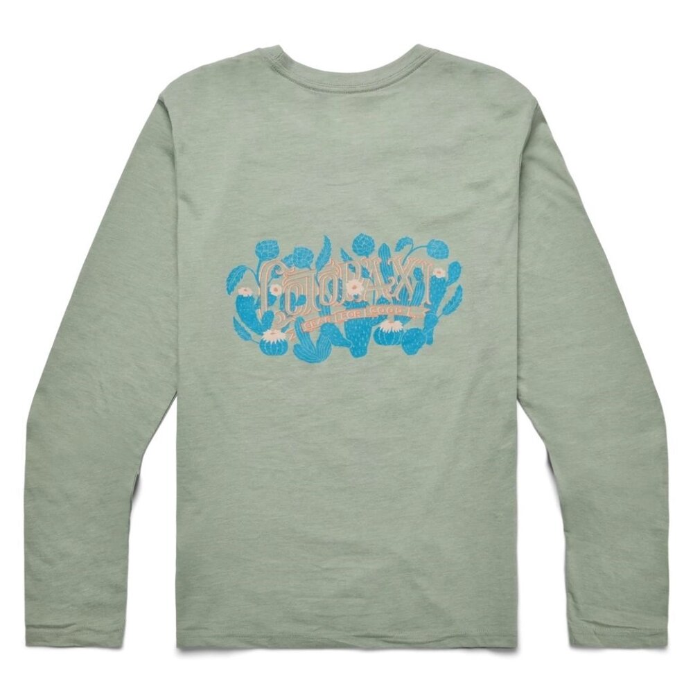 NEW COTOPAXI womens sz M Cactus Life DO GOOD Organic Cotton Long Sleeve Shirt